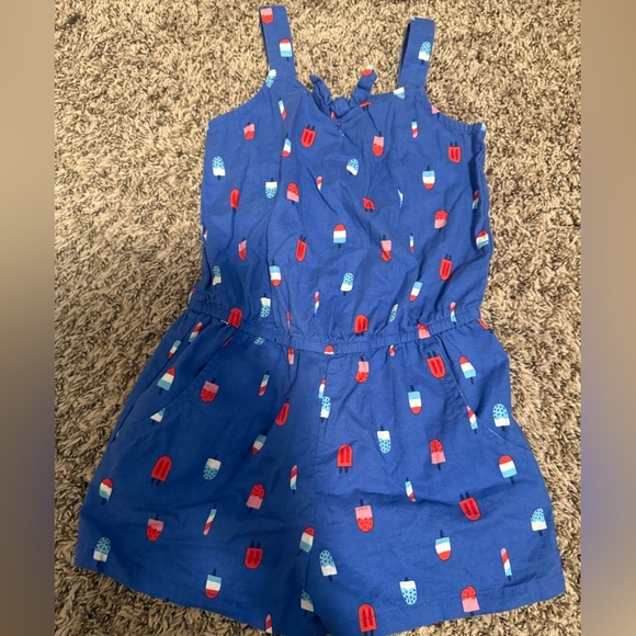 Cat & Jack Multicolor Striped Kids Romper - Picture 4 of 6